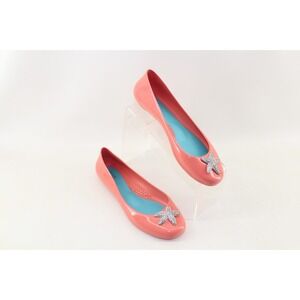 Oka B Starfish Jelly Flats Salmon Pink Color Crystal Starfish 9 US 39 EU